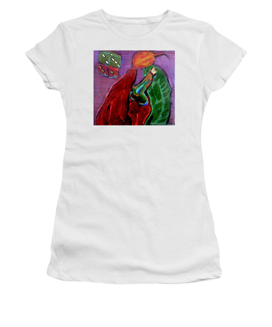 Red Peppers and Dice - Women's T-Shirt | Gretchen Langner Art