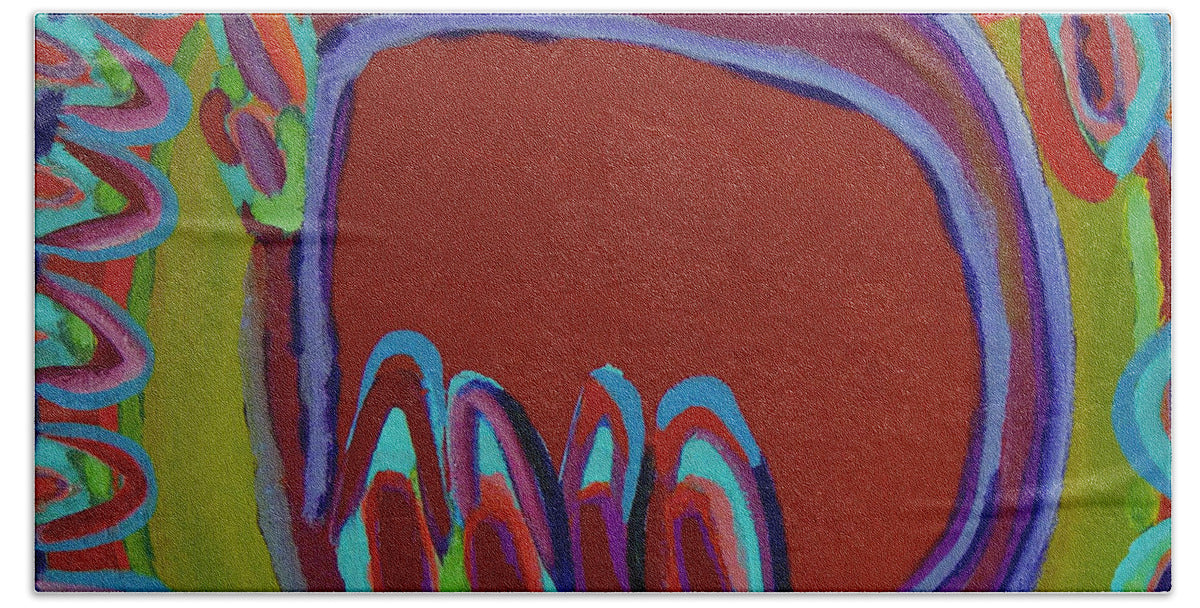 Beach Towel | Red Window | Gretchen Langner Art