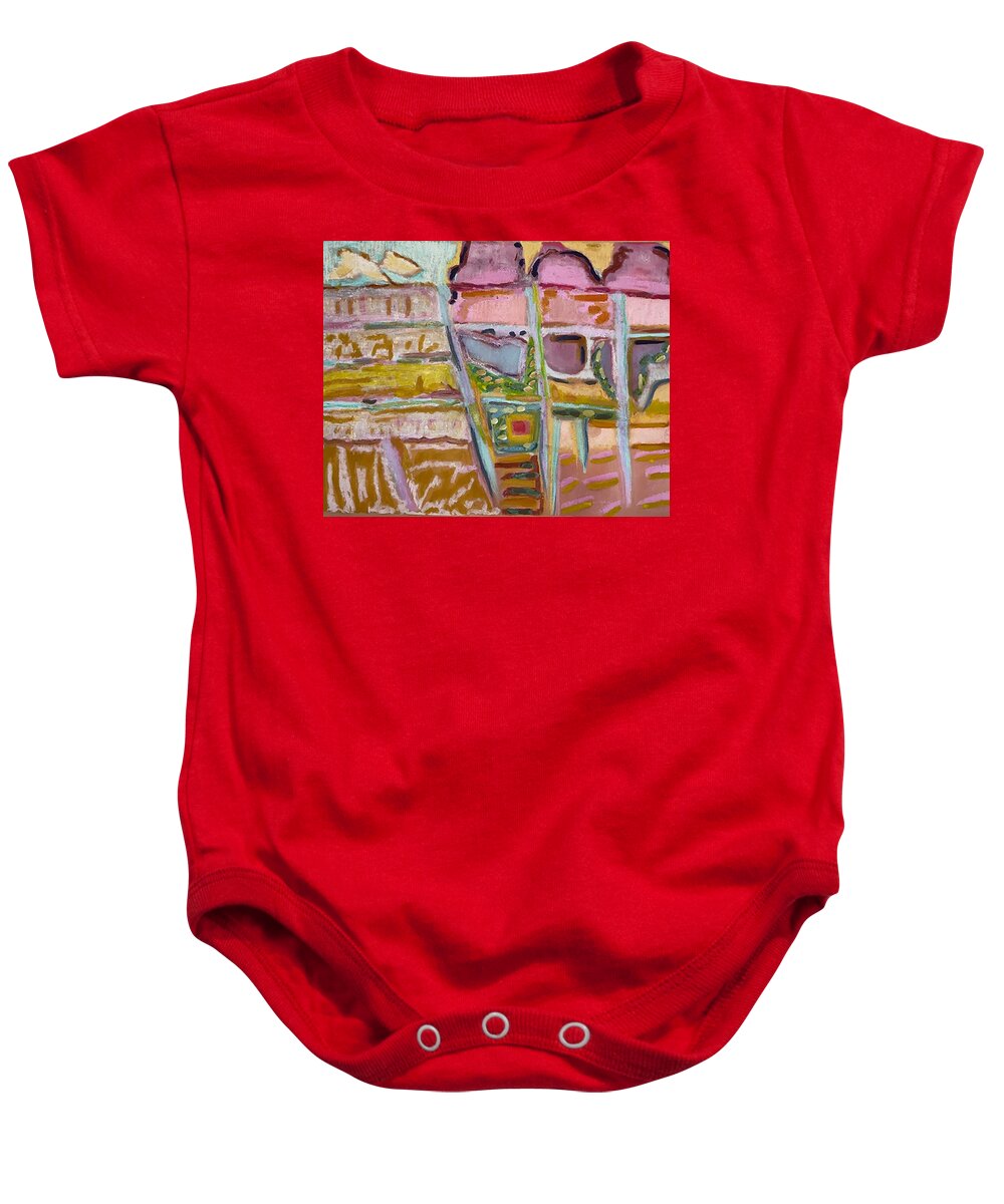 Sitting and Ice Cream - Baby Onesie | Gretchen Langner Art