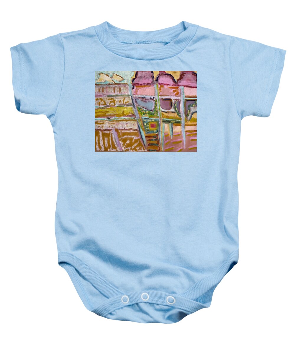 Sitting and Ice Cream - Baby Onesie | Gretchen Langner Art