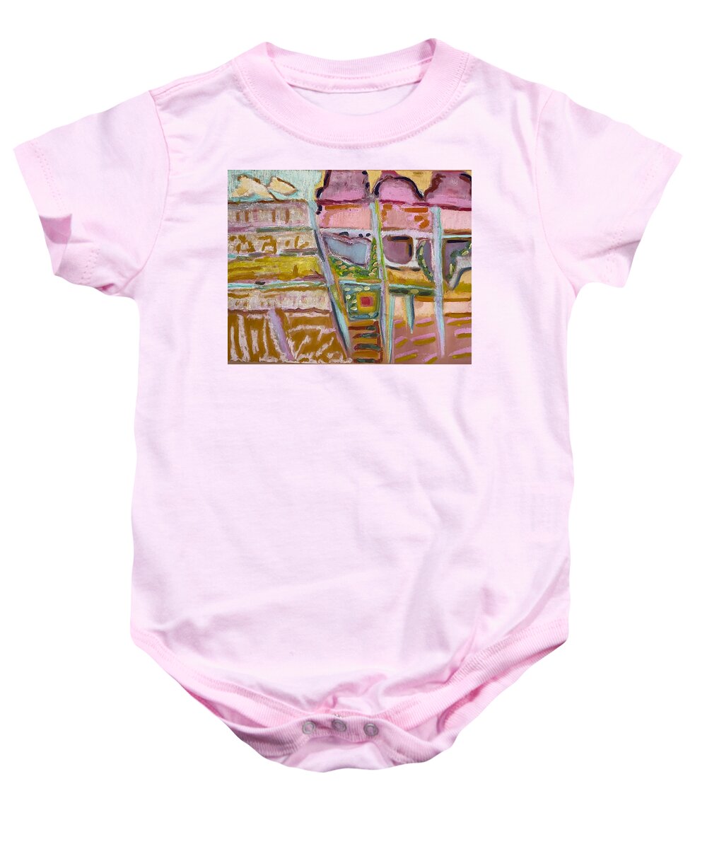 Sitting and Ice Cream - Baby Onesie | Gretchen Langner Art