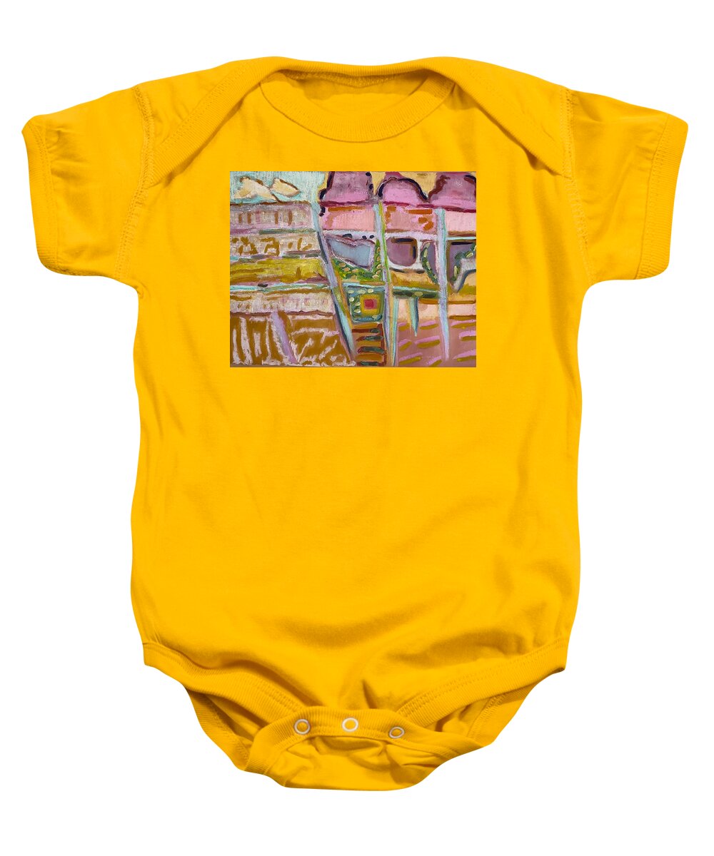Sitting and Ice Cream - Baby Onesie | Gretchen Langner Art