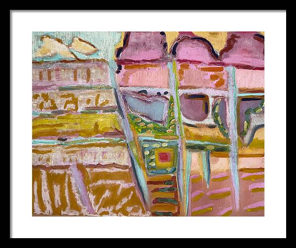 Framed Print | Sitting and Ice Cream | Gretchen Langner Art