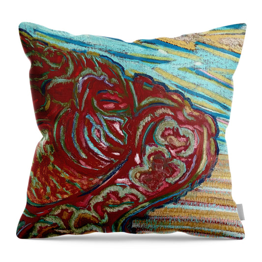The Sofa Arm - Throw Pillow | Gretchen Langner Art