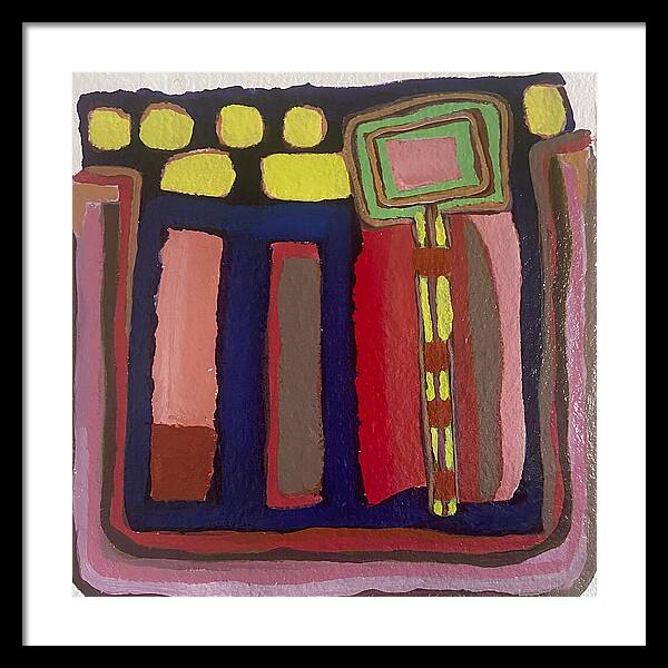 Framed Print | Urban Tech Field | Gretchen Langner Art