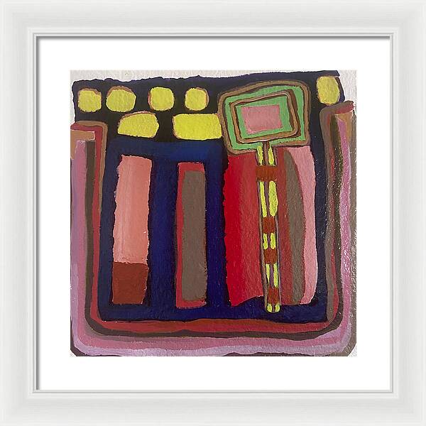 Framed Print | Urban Tech Field | Gretchen Langner Art