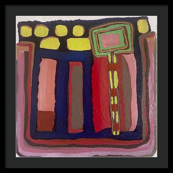 Framed Print | Urban Tech Field | Gretchen Langner Art