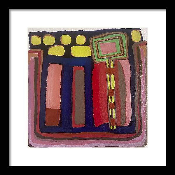 Framed Print | Urban Tech Field | Gretchen Langner Art