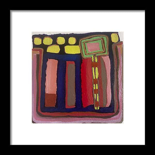 Framed Print | Urban Tech Field | Gretchen Langner Art